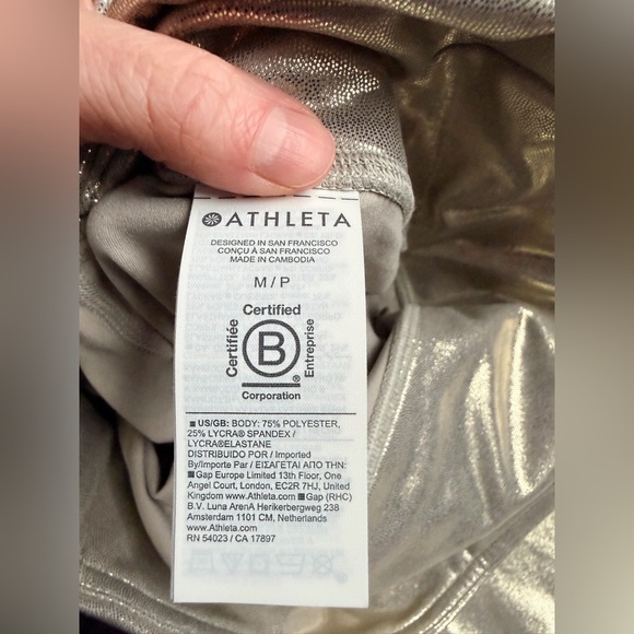 Athleta Elation Shine Tight Size Medium - Picture 5 of 8